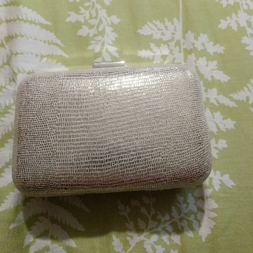Carolee small gold clutch